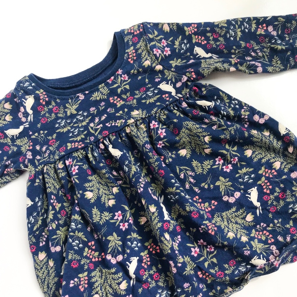 Baby Girl Dress Long Sleeve Woodland